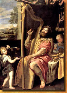 King David Playing the Harp, Domenico Zampieri 1581-1641, Palace of Versailles, Paris, France